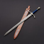 Damascus Steel Glamdring Sword Lord of Rings With Leather Sheath