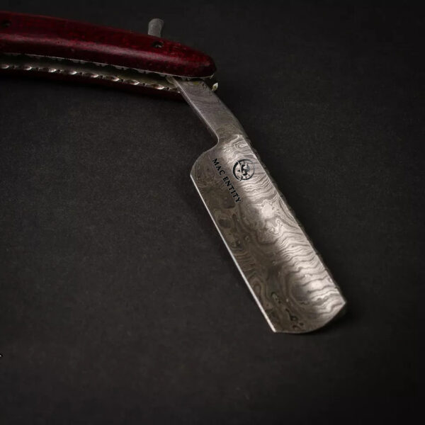 Custom Damascus Razor - Unique and Sharp, Perfect for Shaving and Grooming - Image 3