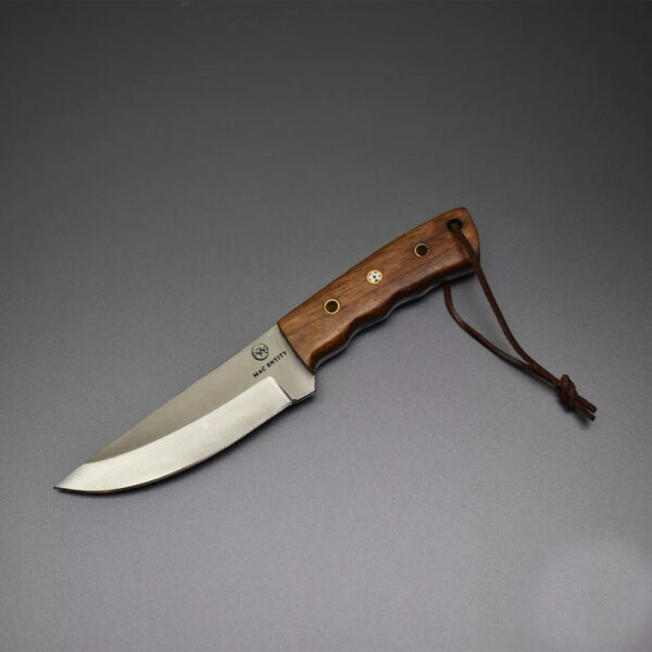 Custom Hand Forged Hunting Skinner Knife High Carbon Steel with Leather Sheath - Image 2