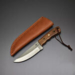 Custom Hand Forged Hunting Skinner Knife High Carbon Steel with Leather Sheath